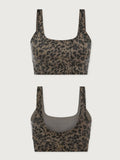 FreeSoft Cori Bra - Brown Contrast Cheetah
