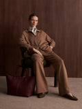 The Extra Wide Leg Pant - Golden Bronze Marl