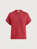 Adria Half Zip - Rich Raspberry