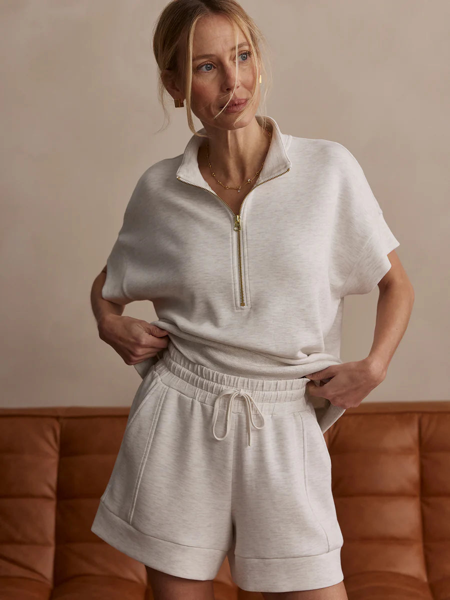 Atrium High-Rise Short - Ivory Marl