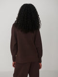 Loxley Raglan Boyfriend Sweat - Coffee Bean Marl