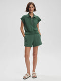 Kelly Half Zip Sweat - Cilantro