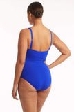 Essentials Cross Front Multifit One Piece - Cobalt