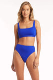 Essentials Square Neck Bra Top - Cobalt