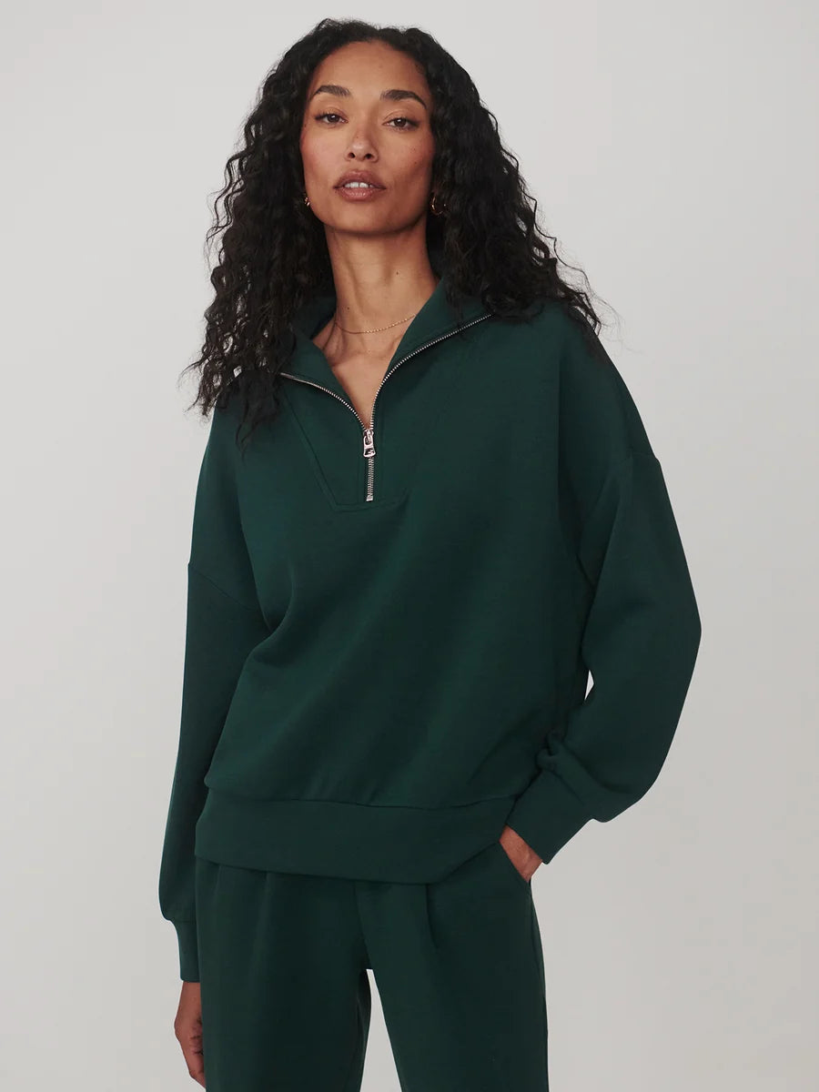 Hawley Half-Zip Sweat - Ponderosa Pine
