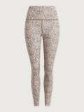 FreeSoft High-Rise Legging - Ivory Abstract Feather