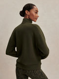 Marissa Half-Zip Sweat - Dark Resin Green