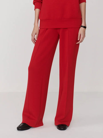 The Wide Leg Pant - Red Marl
