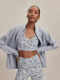 Tayah Zip-Through Sweat - Blue Blizzard