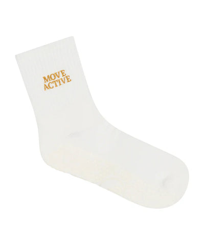 Crew Grip Socks - Signature Ivory