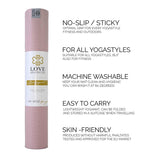 Love Yoga Mat - Blush Pink