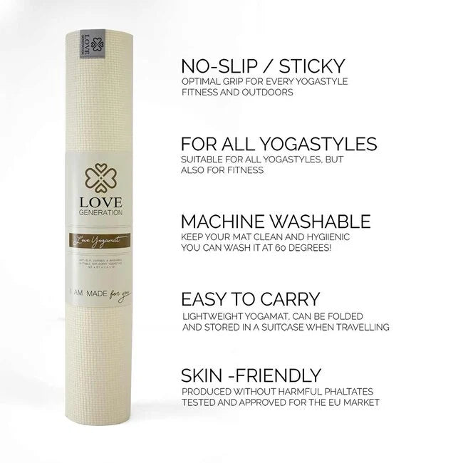 Love Yoga Mat - Off White
