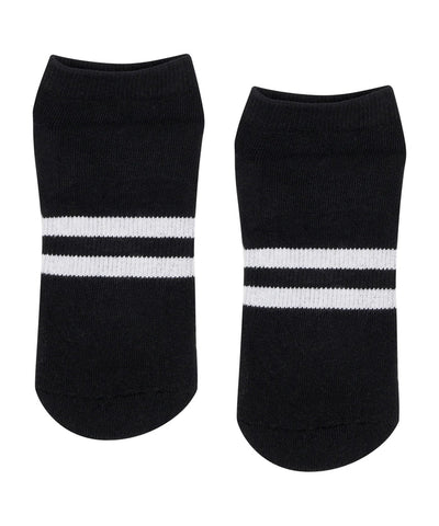Classic Low Rise Grip Socks - Sporty Stripe Black