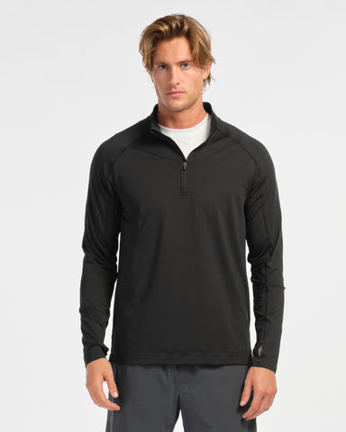 Courtside 1/4 Zip - Black