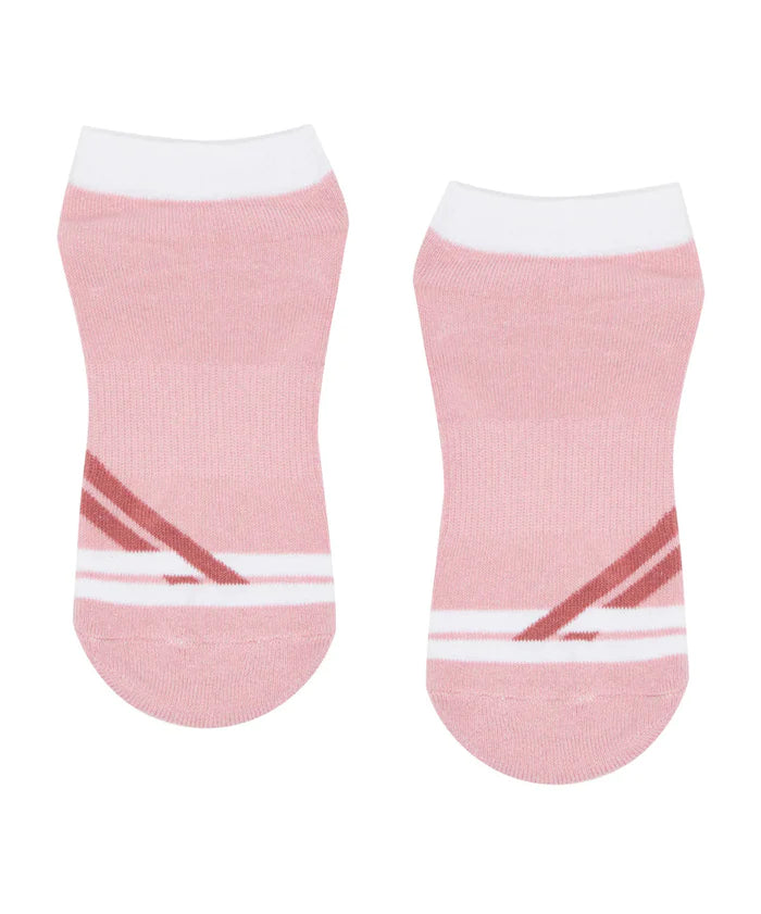 Classic Low Rise Grip Socks - Preppy Volley Love