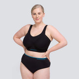 Easy-On Support Running Bra - Black