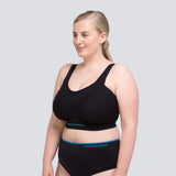 Easy-On Support Running Bra - Black