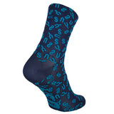 Cycling Socks - Navy/Ocean Green