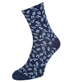 Cycling Socks - Navy/Light Blue