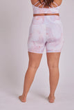 High Rise Mini Biker Short - Sunset Marble