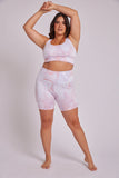 High Rise Mini Biker Short - Sunset Marble