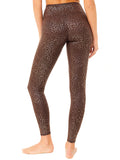 Glitter Print Legging - French Coffee