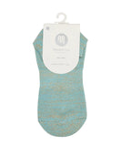 Classic Low Rise Grip Socks - Turquoise/Gold