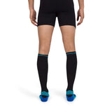 Compression Running Socks - Black/Cyan