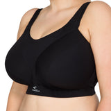 Easy-On Support Running Bra - Black