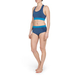 Women's Running Brief - Blue/Cyan