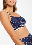 Ditsy Paisley Nina Bra - Navy