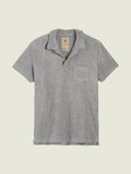 Terry Polo Shirt - Grey Melange