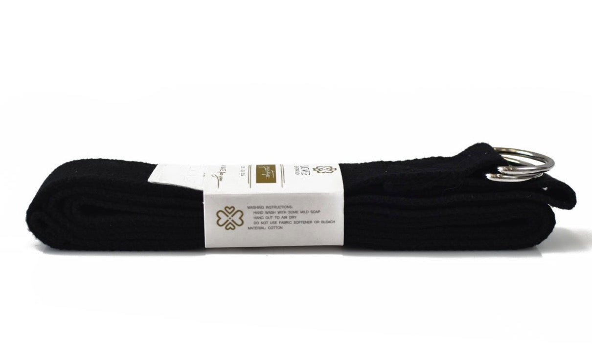 Yoga Strap Cotton - Black