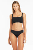 Eco Essentials Square Neck Bra - Black