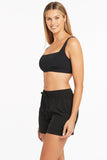 Eco Essentials Square Neck Bra - Black