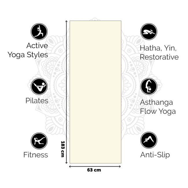 Love Yoga Mat Extra Thick - Off White