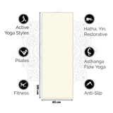 Love Yoga Mat Extra Thick - Off White