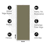 Love Yoga Mat Extra Thick - Dark Green