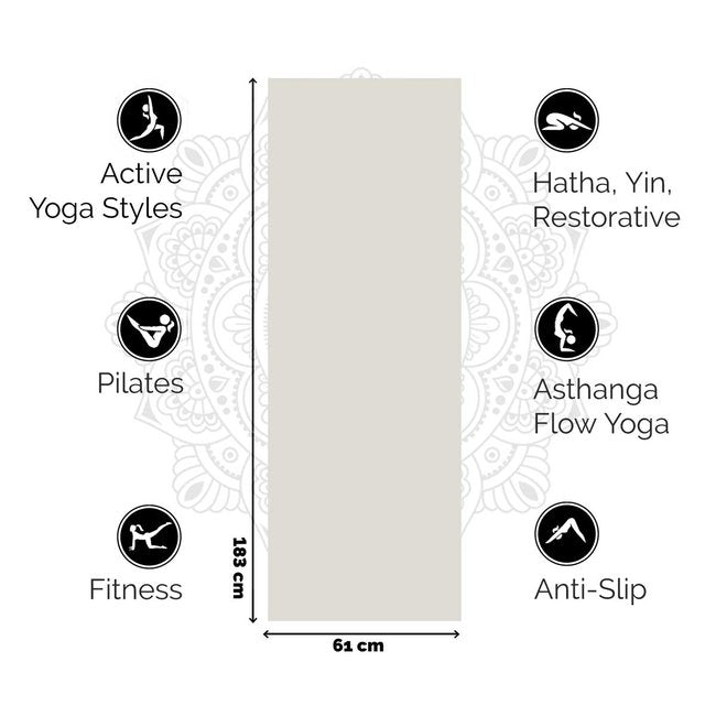 Love Yoga Mat Extra Thick - Sand