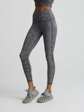 Let's Go Pocket 7/8 Legging - Olive Snake - XS