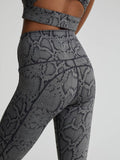 Let's Go Pocket 7/8 Legging - Olive Snake - XS