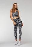 Sharp Contrast 7/8 Legging - Black