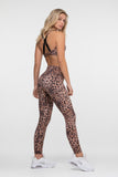 Leopard Valley 7/8 Legging - Rust - XS