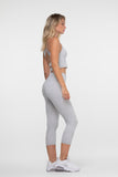 Summit 3/4 Legging - Grey - XS