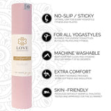 Love Yoga Mat Extra Thick - Blush Pink