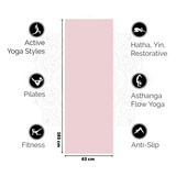 Love Yoga Mat Extra Thick - Blush Pink