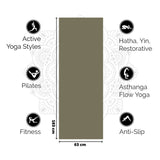 Love Yoga Mat - Dark Green