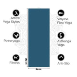 Love Yoga Mat - Dark Blue