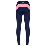 Cycling Long Bib Legging -Navy/Coral Pink