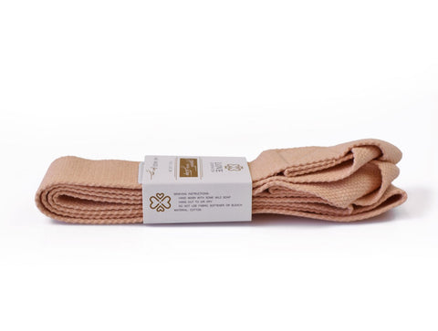 Love Generation Cotton Yoga Strap - Pretty Peach - Yogashop